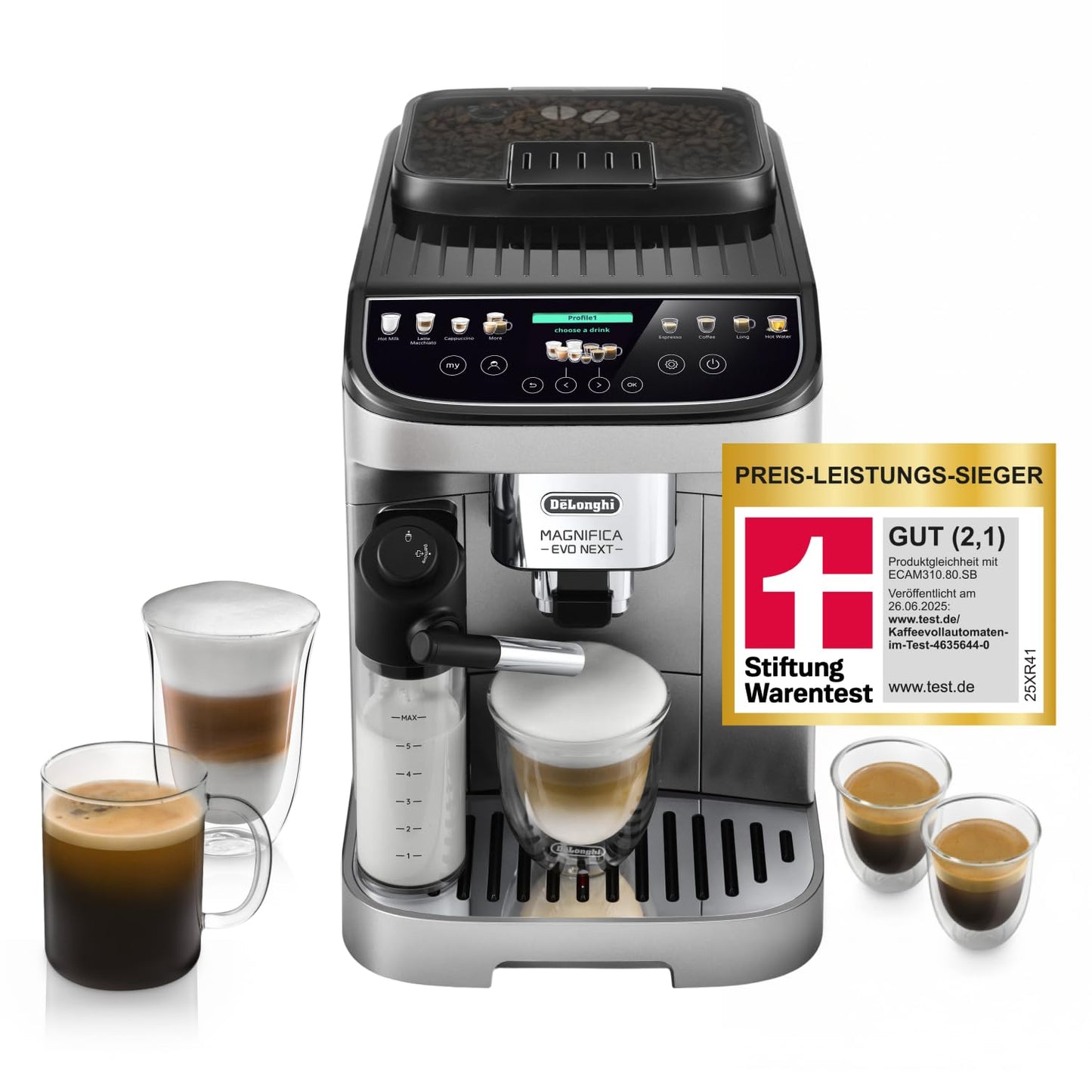 De’Longhi Magnifica Evo Next Coffee Machine Titan